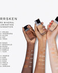 Liquid Norrsken Foundation - Silky Smooth Coverage - Luminous, Dewy Finish for Dry and Dull Skin - Water Resistant and Vegan Makeup - 224 Hilda - Neutral Medium Brown - 1.01 oz