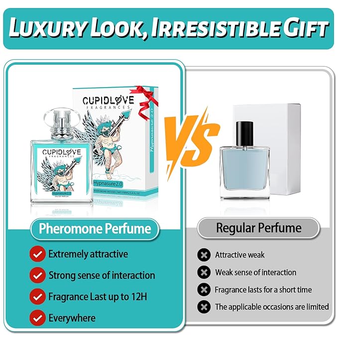 CUPIDLOVE Original Hypnosis 2.0 Pheromone Cologne for Men- 100ml Infused EDP Perfume for Men's Spray Fragrance -Long Lasting - Enhance Attraction Gift