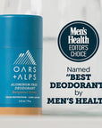 Oars + Alps Deodorant for Men & Women, Aluminum Free Deodorant for Men, Dermatologist Tested, Clean Ingredients, Vegan, Long Lasting, Odor Protection, Bergamot Grove, 2pk, 2.6oz