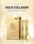 SNP Overnight 24K Gold Night Cream with Collagen | Travel Size Individual Packaging | Hydrating and Nourishing for All Skin Types | Korean Face Skincare | Self Care Facial Skin | 20 Pack