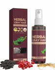 Herbal Gray Hair Spray, Gray Hair Verse Hair Darkening Conditioner Spray, Reverse Grey Hair Coloring Essence for 4 Weeks Gradual Results, 100ML