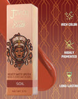 Juvia's Place Nubian Earth Matte Lipstick Soil - Long Lasting Makeup Moisturizing Lip Color Shades Richly Pigmented Smooth Finish Stay Smudge Proof Beauty Fresh Look Bright Hyaluronic Acid Balm