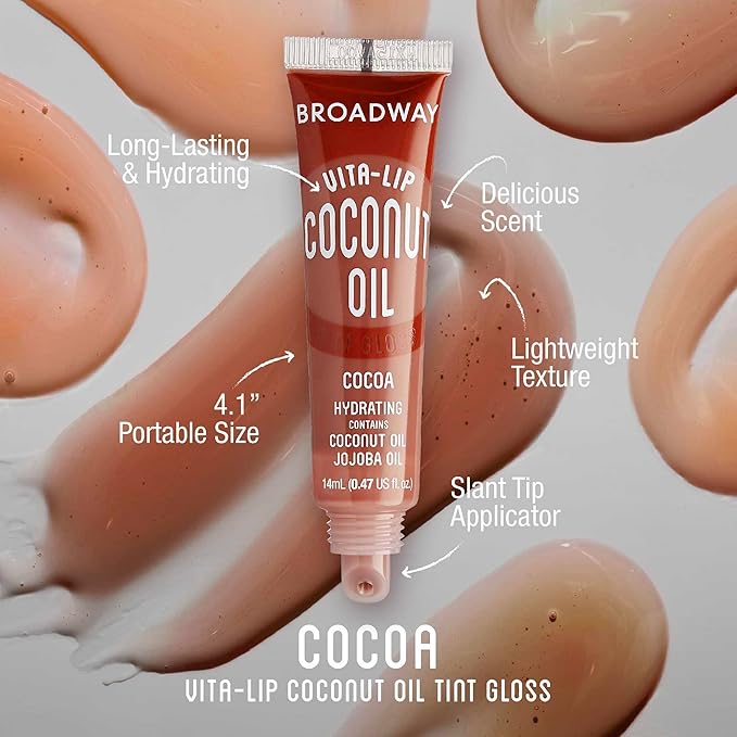 Ruby Kisses Broadway Vita-Lip Tinted & Clear Lip Gloss Set (6 Pack) Ultra-Hydrating & Soothing Formula with Vitamins, High-Shine Non-Sticky Finish Lip Balm, 3 Pcs Watermelon + 3 Pcs Grape Seed