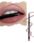 Runway Rogue Designer Liner Lip Pencil, Matte Cool Berry-Rose Lip Liner Pencil and Lip Liner Sharpener, ‘Camera Ready’