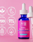SeoulCeuticals PDRN Serum Salmon DNA Vitamin C Serum – Korean Skincare Anti Aging PDNR Skin Repair Booster – K Beauty Skin Care for Face 1oz