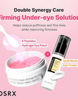 COSRX Pink Peptides Collagen Hydrogel Eye Patch for Puffy Eyes and Dark Circles, Under Eye Mask, 60 Under Eye Patches, Korean Skin Care
