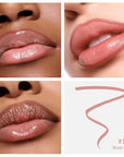 Peel Off Lip Liner Stain - Long-Lasting, Smudge-Proof, Waterproof Nude Matte Lip Tint, Non-Fading Peel Off Lip Color, Effortless Precision & Full Coverage, Vegan & Cruelty-Free, #2 Neutral Mauve