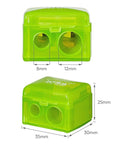 KISS NEW YORK Professional Duo Pencil Sharpener, Convenient, Essential Tool for Eye liner, Lip liner, Sharpens, Easy To Clean, Compact (Sharpener)