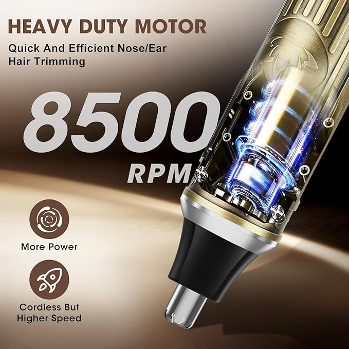 Hair Clippers for Men Set Cordless,Mens Beard Trimmer,Nose Trimmer,Foil Shavers for Men,Professional Barber Clippers for Hair Cutting,for Nose,Body,Beard Grooming & LED Display,Travel Case