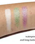 Boobeen 3-PCS Cream Eyeshadow Pencil Crayon Waterproof Brightener Stick Shimmer Pen Create Glitter Eye Makeup, Easy to Use