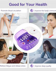 Foot spa bath massager with