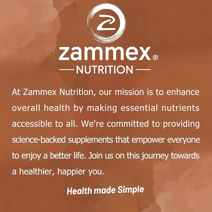 Zammex Multi Collagen Protein Powder, Type I & III & V & X, Hydrolyzed Collagen Peptides for Women & Men, Supports Hair and Skin, Gut Health, 41 Servings, Chocolate
