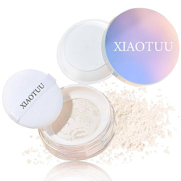 Loose Setting Face Powder,Loose Powder Lightweight & Breathable Women （Ivory）