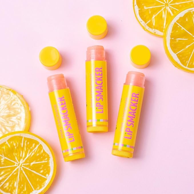 Lip Smacker Flavored Lip Balm, Flavored Moisturizing, Smoothing Soft Shine, Hydrating & Protecting Fun Tasty Flavors, Cruelty-Free & Vegan - Pink Lemonade