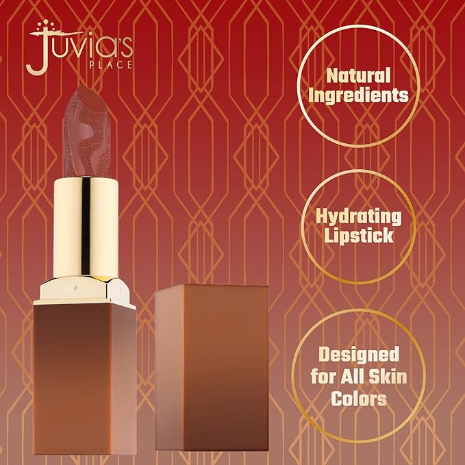 Juvia's Place Nubian Earth Matte Lipstick Clay - Hydrating Long-lasting Lipstick, Richly Pigmented Lip Makeup, Creamy with Matte Finish Beauty & Lip Care Product