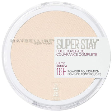 Maybelline Super Stay Full Coverage Powder Foundation Makeup, 1 Count