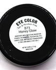 Honey Glow Gold Naked Off White Nude Shimmering Shimmer Pressed Powder Single Vegan Eyeshadow; Talc, Paraben & Cruelty Free