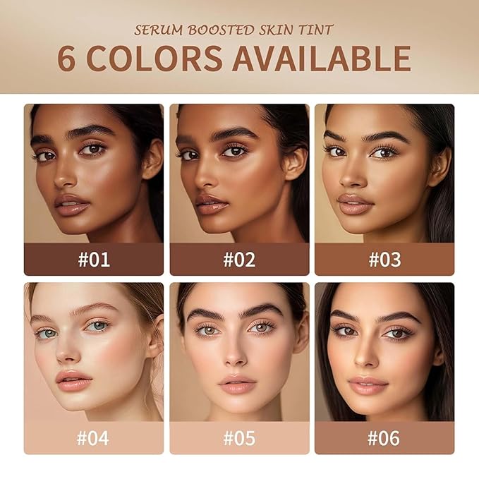 2pcs Foundation Stick with Beauty Balm Serum, Tinted Moisturizing Face Contour, Natural Finish Makeup (1, 1)