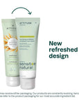 ATTITUDE Hair Conditioner for Sensitive Dry Scalp, Dry and Damaged Hair, Soothing Oat, Naturally Derived Ingredients, Dermatologically Tested, Vegan Detangler, Nourishing, 8 Fl Oz