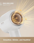 Dreame Glory Mix High-Speed Hair Dryer, Dual Voltage, 3 Magnetic Nozzles, Perfume Infusion, Customized Fragrant Drying, NTC Control, 300M Negative lons, 110,000RPM Motor, 336g Lightweight, White