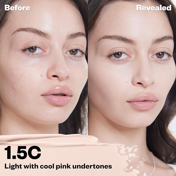 Kosas Revealer Concealer - Medium Coverage Makeup with 1.5 C)