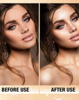 MAEPEOR Body Glitter Spray 4 Colors Quick-Drying and Non-Sticky Body Glitter Spray Moisturizing Bronze Body Shimmer for Face Hair Body (80ML, 03 Golden Brown)