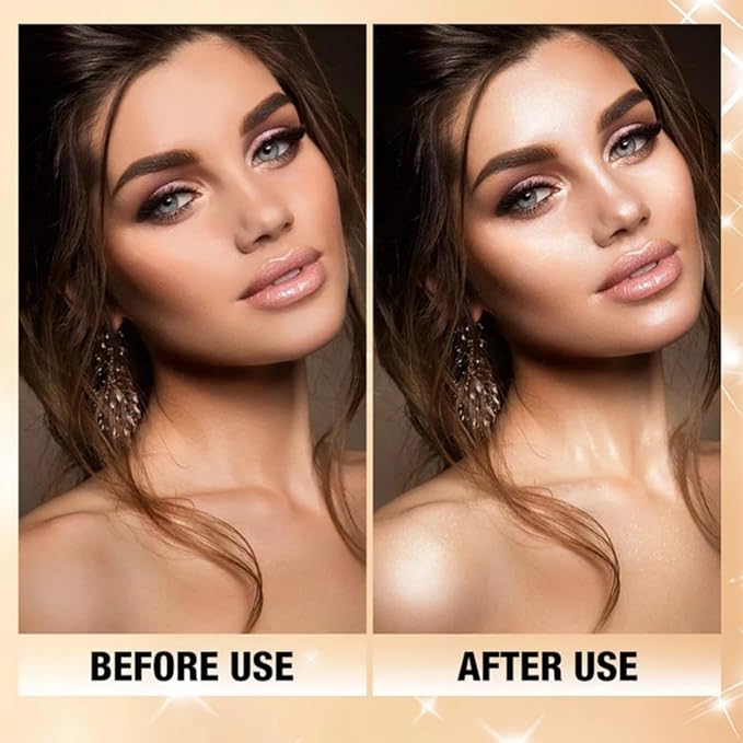 MAEPEOR Body Glitter Spray 4 Colors Quick-Drying and Non-Sticky Body Glitter Spray Moisturizing Bronze Body Shimmer for Face Hair Body (80ML, 04 Bronze Gold)
