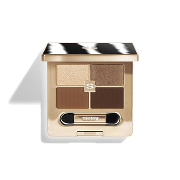 Sisley Paris Phyto-Eye Palette, 1 Tender Toffee - Long-Lasting Eyeshadow to Sculpt, Define & Illuminate - 4 Buildable Shades & 3 Finishes - Intense Colors with Ultra-Melting Texture