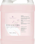 Rosewater Glycerin Mist Toner Bulk Spray Facial Body Floral Cleanser Pure Rose Hydrosol and Vegetable Glycerine Moisturizing Cleansing Toning Mix for Face Skin Hair Body (128 Ounces / 1 Gallon)
