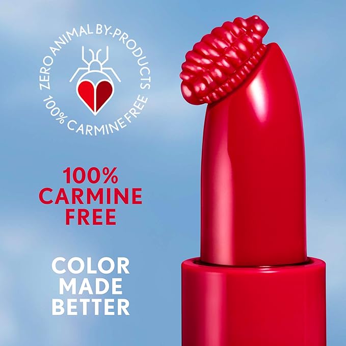COVERGIRL Clean Lip Color, Adorned, Satin Finish, Squalane, Avocado & Aloe, Carmine-Free, Non-Drying, 0.12oz