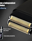 SUNNOW Hair Clippers for Men, Beard Trimmer & Hair Trimmer & Electric Foil Shavers Razor Kit, Hair Cut Machines Men's Beard Grooming Kit for Home, Barber(Black)