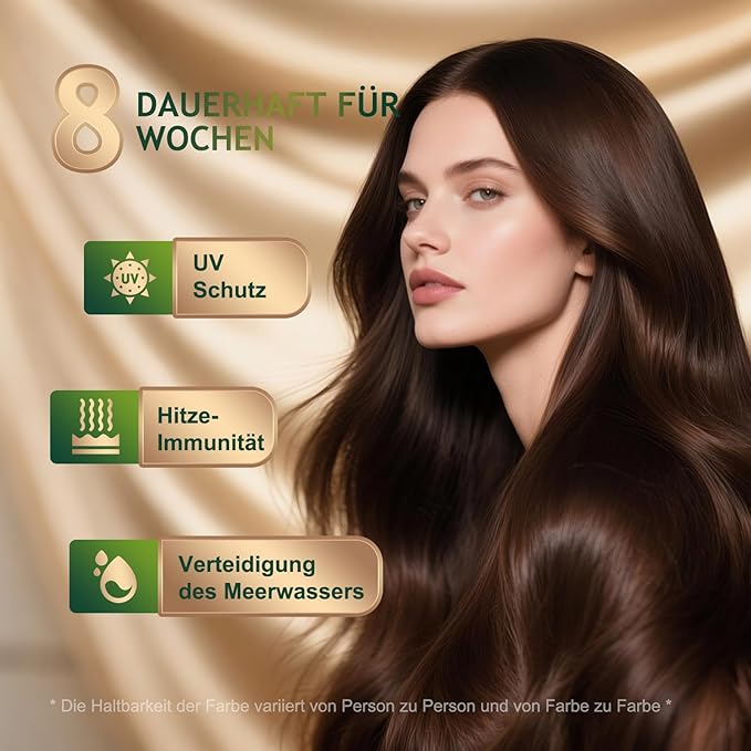 Permanent Hair Dye Hair Color for Gray Hair Coverage PPD-Free Hair Color Kit Medium Brown Hair Dye 3C Dark Mocha Brown Chocolate Brown