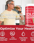 Health Plus Original Colon Cleanse, 12 oz Powder, 48 Servings - Natural Detox, Digestive Constipation Relief, Daily Fiber, Contains Psyllium Husk