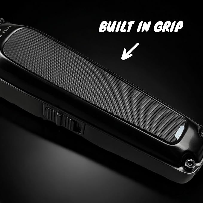 Royal Clips - Fade Kit 2.0 Trimmer - 7200rpm Professional Hair Trimmer for Men - Zero-Gap DLC Blade - Cordless & Rechargeable - Barber and Home Use - Anti-Slip Grips (Black)