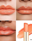 Oulac Shine Orange Lipstick for Women, 2 in 1 Glossy Coral Orange Tinted Lip Balm, Hydrating Lipstick for Dry Lips, Moisture Shine Juicy Finish Vegan 2.2g/0.07oz (21)