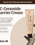 Dr. Reju-All Advanced LC-Ceramide Barrier Cream - Patented Long Chain Ceramide Deep Hydration - Lightweight Korean Face Moisturizer for Strengthening Skin Barrier - 1.69 Fl Oz