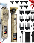 Professional Hair Clippers and Trimmers Set for Men, Cordless Rechargeable Electric Hair Clippers for Hair Cutting, Haircut Clipper for Barber, Men's Gifts for Husband, Barbers, Father