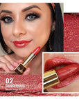 Oulac Metallic Orange Lipstick Set for Women High Payoff Lipcolor with Moisturizing Formula, Vegan Beauty, Full-Coverage Lip Color 4.3g X 3PCS, 02+05+06