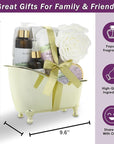 Spa Gift Baskets For Women - Luxury Bath Set With Lavender & Tea Tree Oil - Spa Kit Includes Body Wash, Bubble Bath, Lotion, Bath Salts, Body Scrub, Body Spray, Shower Puff, and Towel