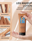 Leg Makeup Waterproof No Transfer,Flawless Looking Leg and Body Scar Cover up Makeup,Waterproof Long Last Easy Application for All Skin Tones. (1# Fairest Glow)