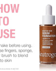Neutrogena Healthy Skin Sensitive Skin Serum Foundation with Deep 01, 1 oz