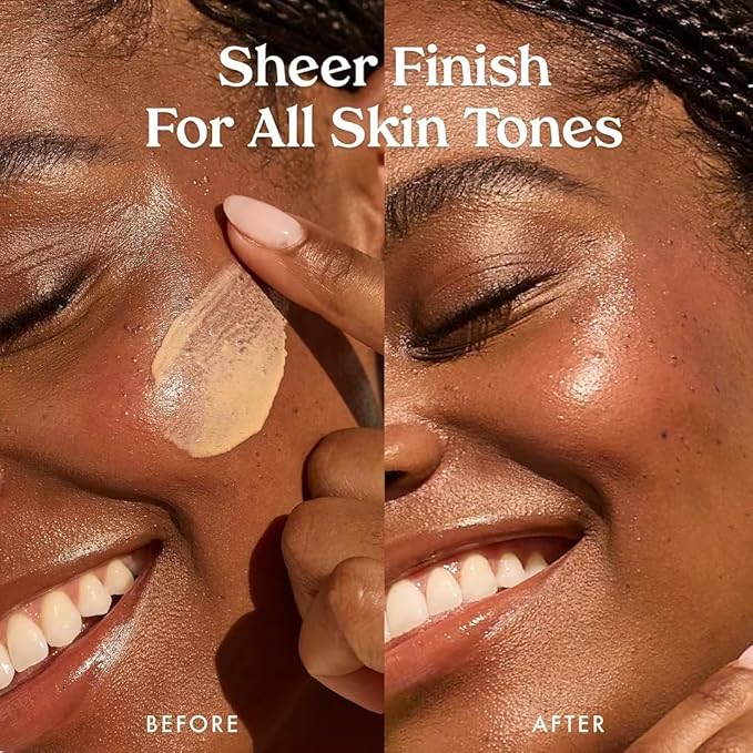 Kopari Bright as Day Sheer Mineral Sunscreen SPF 50, 100% Mineral Facial Sunscreen with Vitamin C & Niacinamide, Sheer Finish, All Skin Tones, 1.7 oz