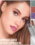 DAGEDA 3PCS Glitter Lipstick, Moisturizing Glossy