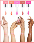 Hydrating Plumping Lip Glow Oil,Tinted Lip Gloss,Transparent Toot Lip Oil,Long Lasting Moisturizing Clear Glow Reviver Lip Oil for Lip Care Dry Lips,Women's Day Makeup Gift for Women(#001 Pink)