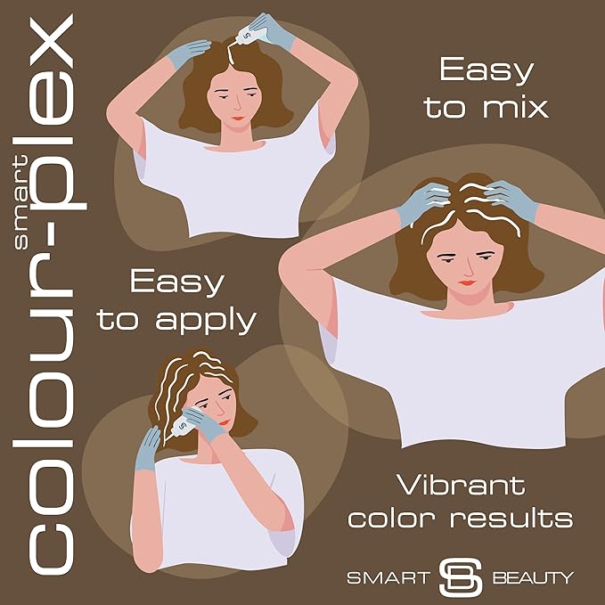 Smart Beauty Espresso Brown Hair Dye Permanent with Plex Anti-Breakage Technology that Protects Rebuilds Restores Hair Structure, Permanent Hair Colour, Brown Hair Dye, Vegan, Cruelty Free