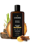 Cremo Body Wash Men, An Elevated Blend with Notes of Kentucky Bourbon, Smoked Vetiver and American Oak, 16 Fl Oz