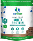 BioTrust Low Carb Protein Powder – Delicious Whey & Casein Blend from Grass-Fed Hormone Free Cows – Non GMO, Gluten Free (Chocolate)