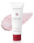 Koji White Exfoliating Facial Scrub, Gentle Face Wash with 1% Walnut Shell Powder, AHA, Kojic Acid Dipalmitate & Hyaluronic Acid | Hydrating, Vegan, 100ml (3.38 Fl Oz)