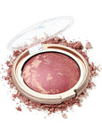 Baked Powder Blush, Glow Marbleized Blush Powder Palette,Lightweight Shimmery Cruelty-Free face Blush for Cheeks,Eyeshadow & Highlight,Makeup Gift for Women rubores de maquillaje(0.49Ounce)-04