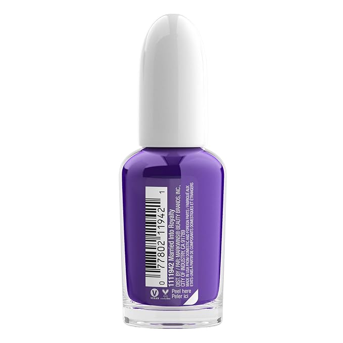 wet n wild Fast Dry AF Nail Polish Color, Purple Married Into Royalty | Quick Drying - 40 Seconds | Long Lasting - 5 Days, Shine (Pack of 2)